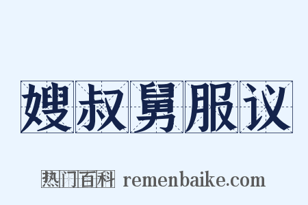嫂叔舅服议是什么意思的图片